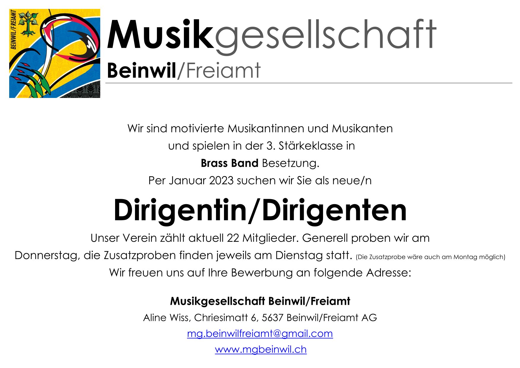 Musikgesellschaft Beinwil/ Freiamt